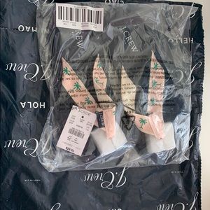 J Crew Sun Washed Pink Palms flip flops